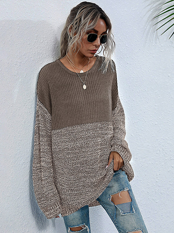 Khaik Round Neck Pullover Jumper