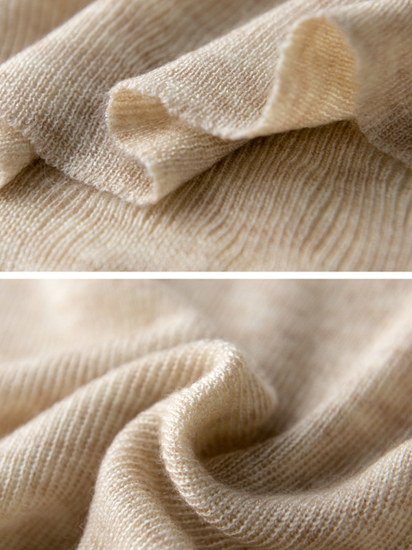 Beige Bodycon Classic Base Knit Sweaters